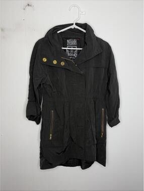 Millard Fillmore Jacket Womens Small Full Zip Anorak Convertible Hood Edgy